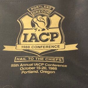 IACP Conference Black Messenger Bag